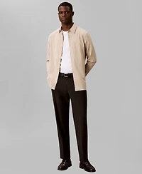 Calvin Klein Men's Pinstripe Classic Long-Sleeve Shirt