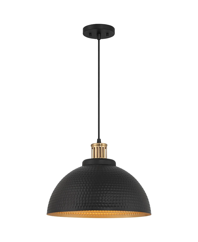 Possini Euro Design Araceli Metal Pendant Light 16inch Wide Modern Dome Shade for Dining Room House Foyer Kitchen Island
