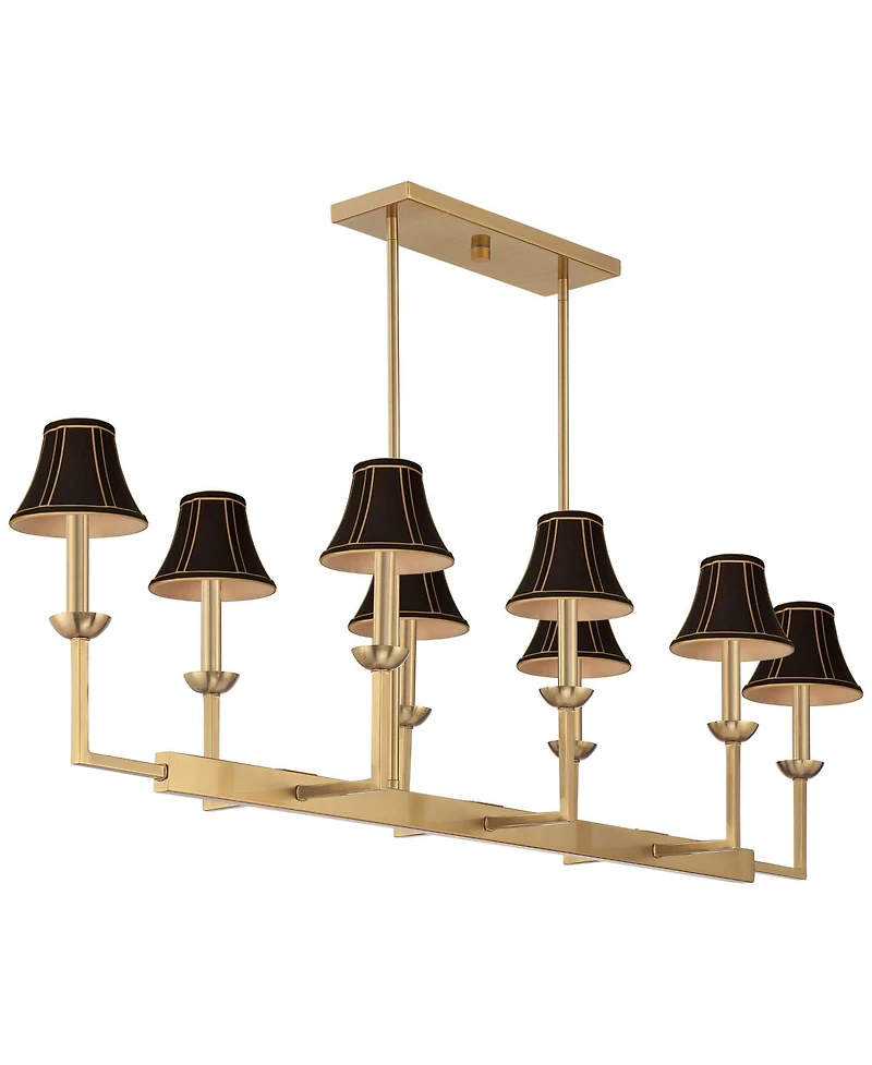 Possini Euro Design Kime 50inch Wide 8-Light Island Chandelier Shades