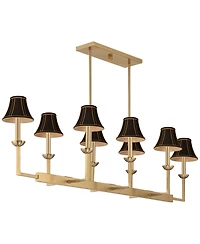 Possini Euro Design Kime 50inch Wide 8-Light Island Chandelier Shades