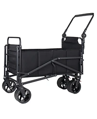 Streamdale Furniture 2-in-1 Multifunctional Folding Wagon Cart and Beach Chair 650lb Capacity