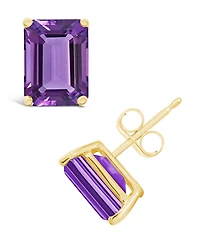 Amethyst (3-1/5 ct. t.w.) Stud Earrings 14K Yellow Gold or White
