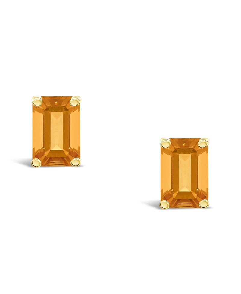 Citrine (1-1/10 ct. t.w.) Stud Earrings 14K Yellow Gold or White