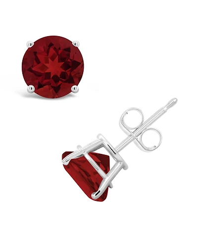 Garnet (3-1/5 ct. t.w.) Stud Earrings Sterling Silver (Also Available White Topaz and Citrine)
