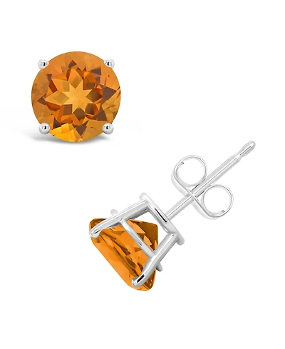 Garnet (3-1/5 ct. t.w.) Stud Earrings Sterling Silver (Also Available White Topaz and Citrine)