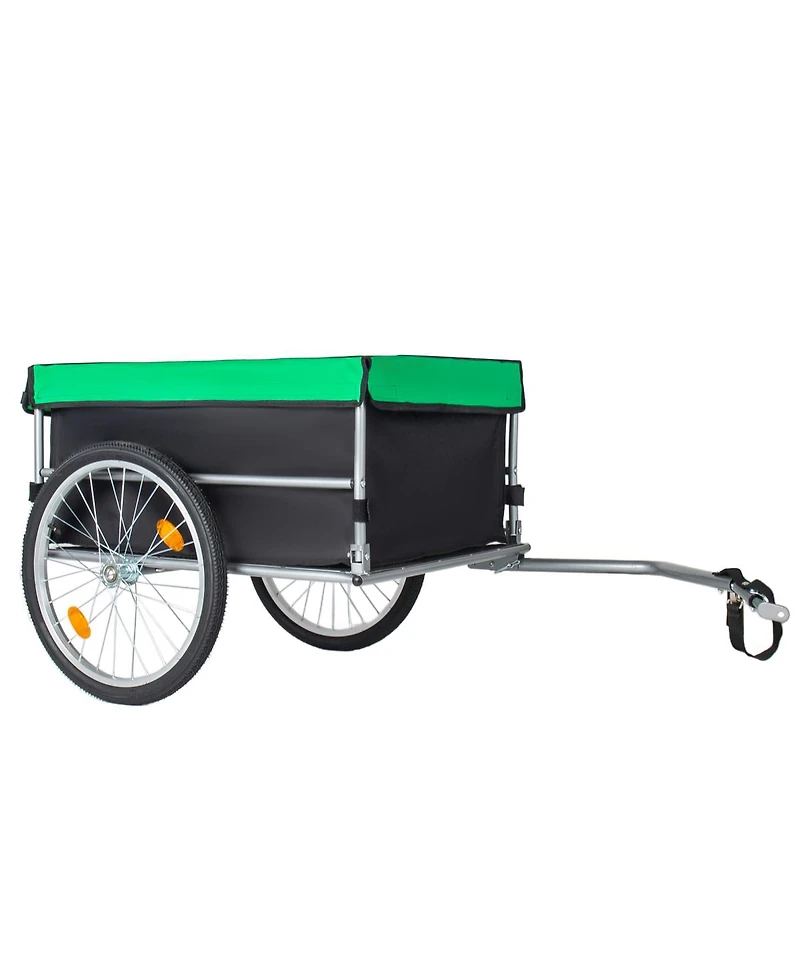 Streamdale Furniture Foldable Bicycle Cargo Trailer with 20inch Wheels and Removable Cover