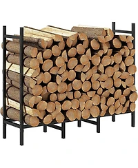 Streamdale Furniture Heavy-Duty Outdoor Firewood Rack with Waterproof Cover