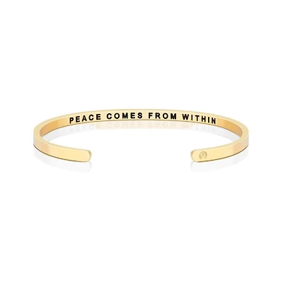 Mantra Peace Comes From Within Bracelet - Inside