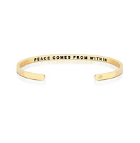Mantra Peace Comes From Within Bracelet - Inside