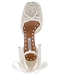 Steve Madden Women's Larina-r Lace-Up High-Heel Ballet Pumps