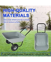 Streamdale Furniture Two-wheeled cart garden cart 10-inch pneumatic wheels