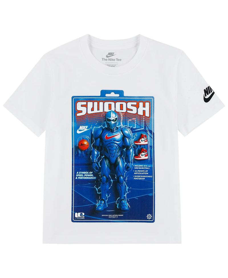 Nike Boys' 4-7 Swoosh Action Figure T-Shirt