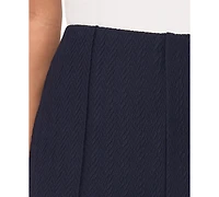 Vince Camuto Plus Pull-On Pintuck Kick Flare Pants