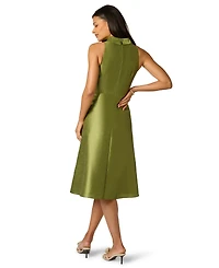 Adrianna Papell Women's Tie-Front Midi Dress