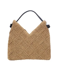 Adornia Fine Women's Raffia Shoulder Hobo Bag