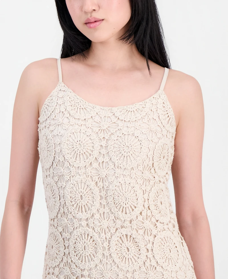 And Now This Women's Crochet Maxi Slip Dress, Macy's Exclusive