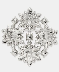 Holiday Lane Silver-Tone Snowflake Pin, Macy's Exclusive