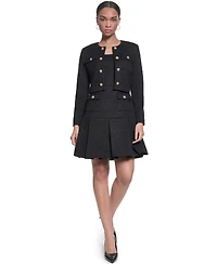 Karl Lagerfeld Paris Women's Knit Tweed Jacket
