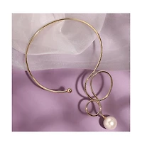 Sohi Women's Gold Plated Wrap Necklace