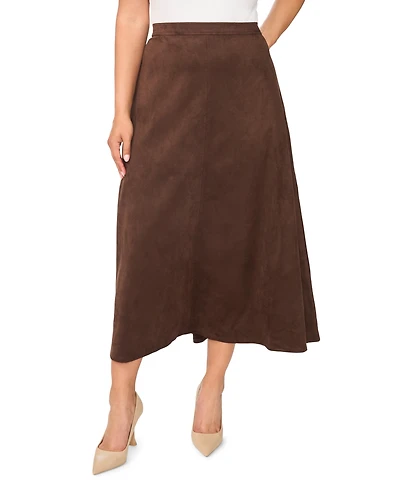 Vince Camuto Plus Center Seam A-Line Skirt