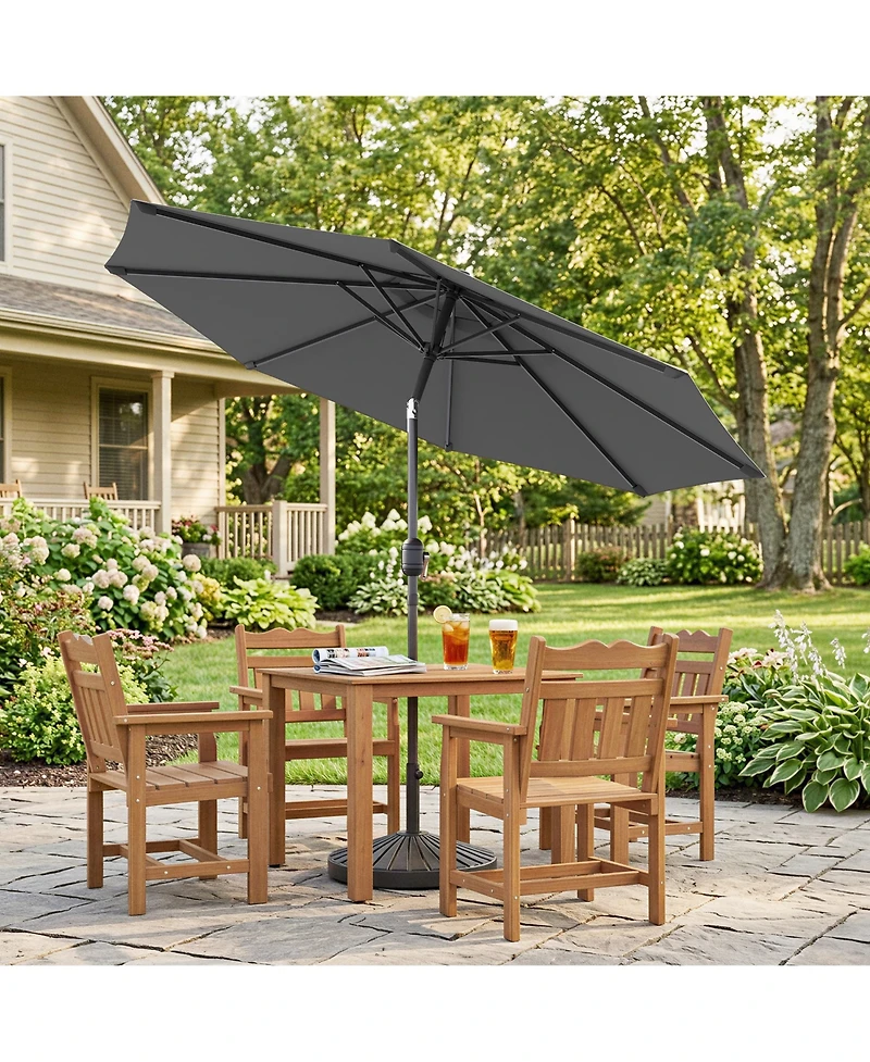 Sonkuki Enhance Your Outdoor Oasis With 9Feet Round Patio Umbrella - Stylish, Durable, And Sun-Protective