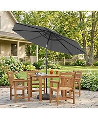 Sonkuki Enhance Your Outdoor Oasis With 9Feet Round Patio Umbrella - Stylish, Durable, And Sun-Protective