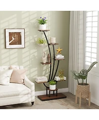 Gouun 8-Tier Indoor Plant Stand with Led Grow Lights