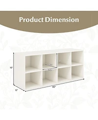 Gouun 8-Cubby Shoe Organizer Heavy Duty 500 lb Weight Capacity Rack