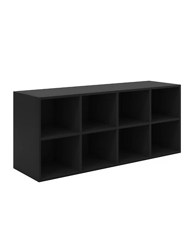 Gouun 8-Cubby Shoe Organizer Storage Bench 500 lbs Entryway Cabinet