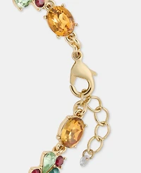 Holiday Lane Mistletoe Gold-Tone Flex Bracelet, Macy's Exclusive