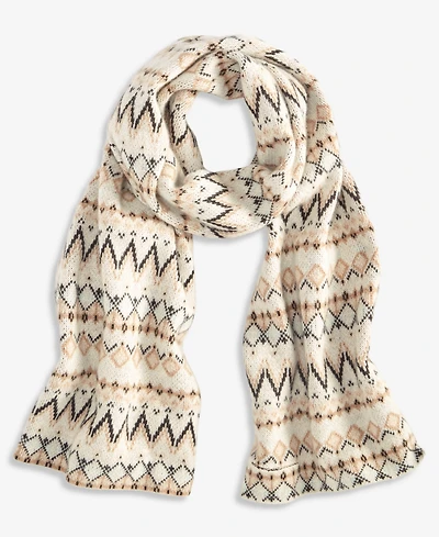Charter Club Fair Isle Cashmere Ribbed Muffler, Macy's Exclusive