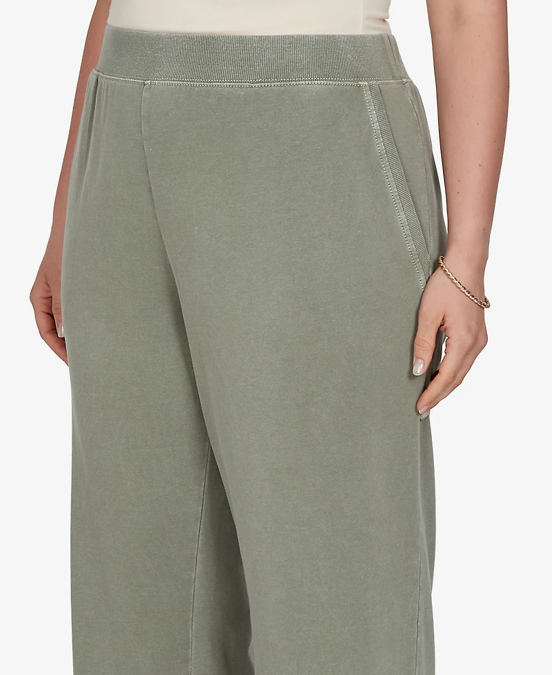 Ruby Rd. Plus Snow Wash Elastic Waist Pants