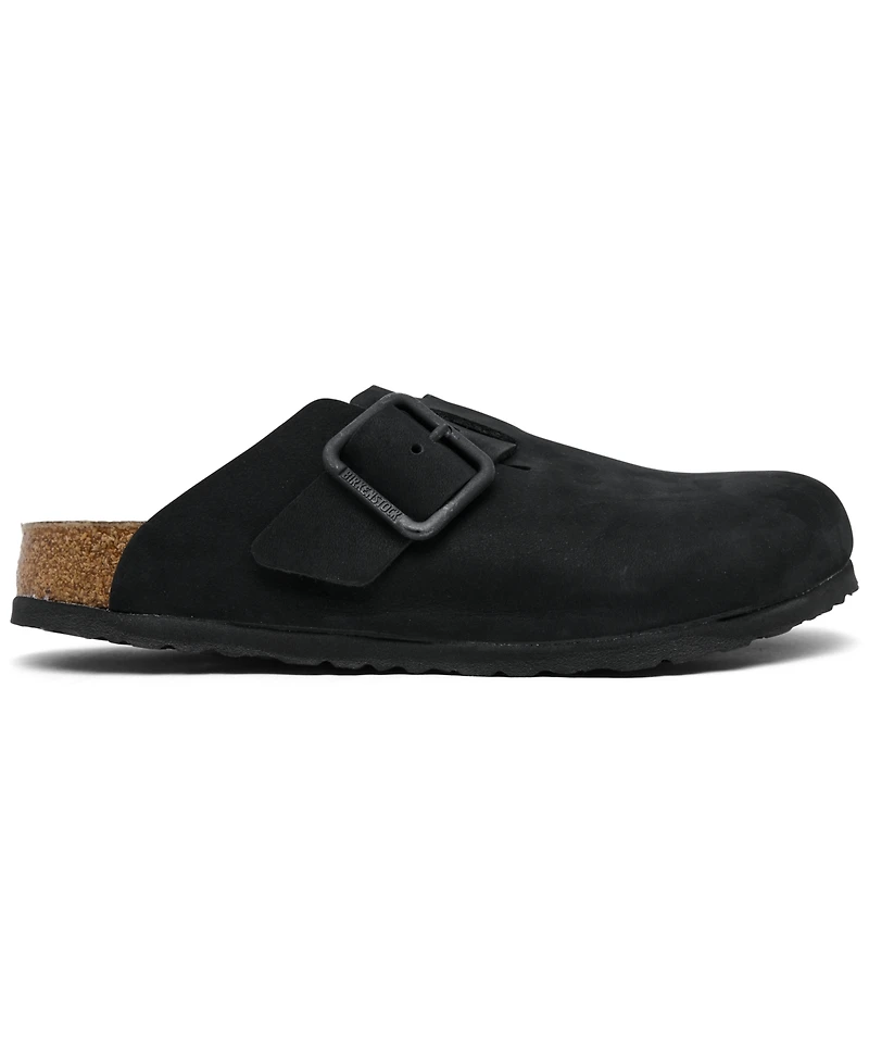 Birkenstock Men's Boston Nubuck Leather Wire Buckle Clogs from Finish Line