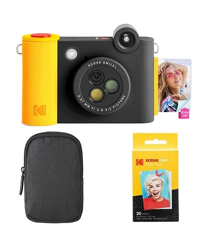 Kodak Smile+ 2-in-1 Instant Camera and Bluetooth Printer Starter Bundle Case