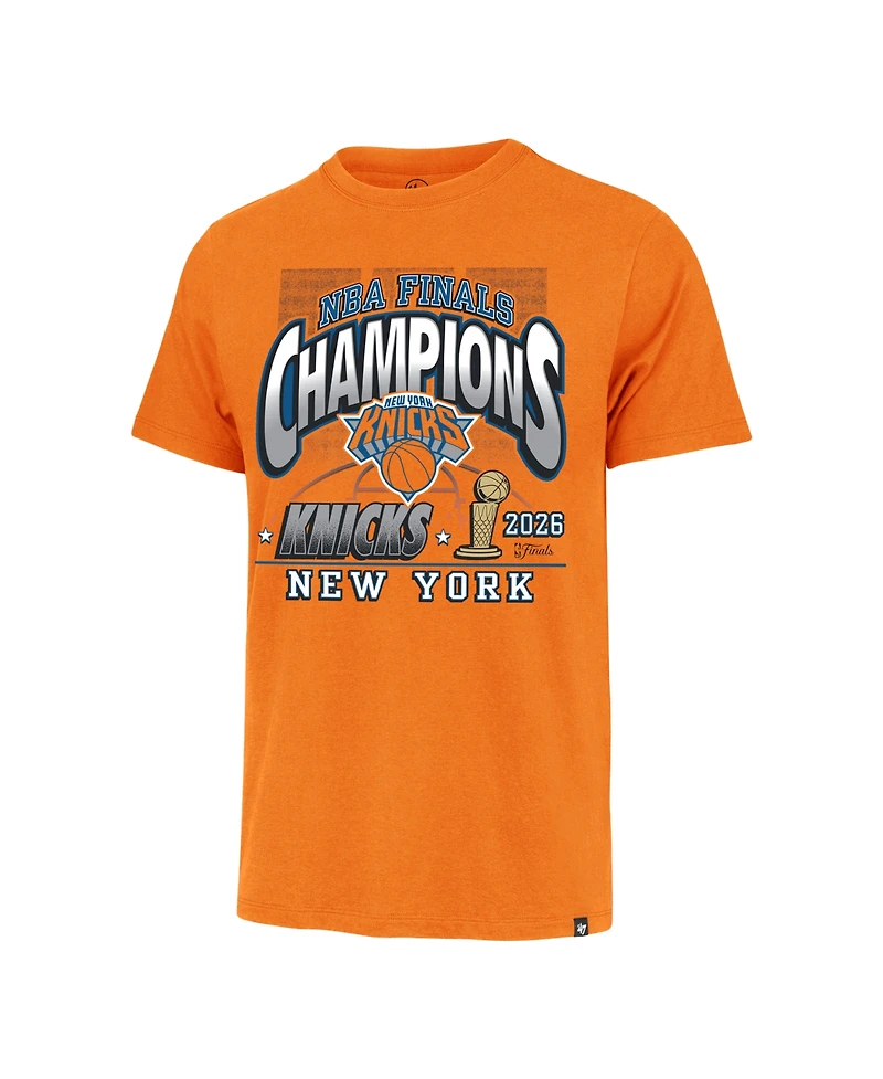 '47 Brand Men's Orange New York Knicks 2026 Nba Champions Franklin T-Shirt