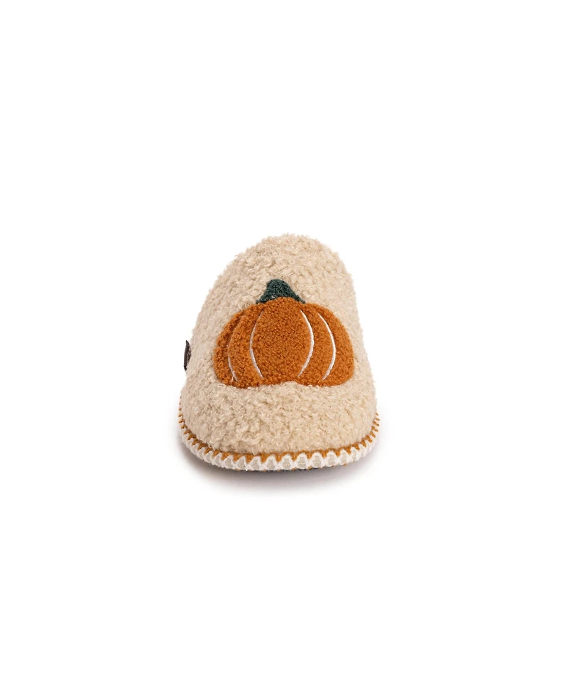 Muk Luks Women's Punch Needle Fall Halloween Novelty Scuff Slipper