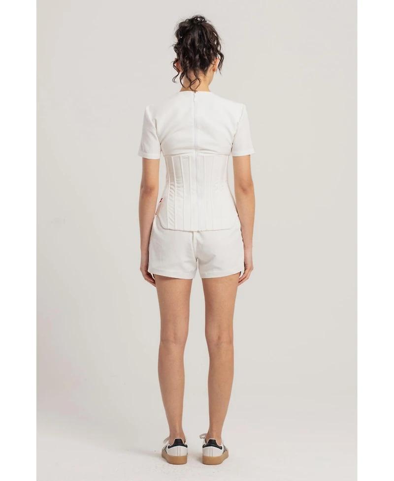 Pcfg Women's White Short