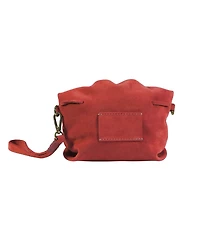 Carlos Falchi Mini Butterfly Suede Leather Bag