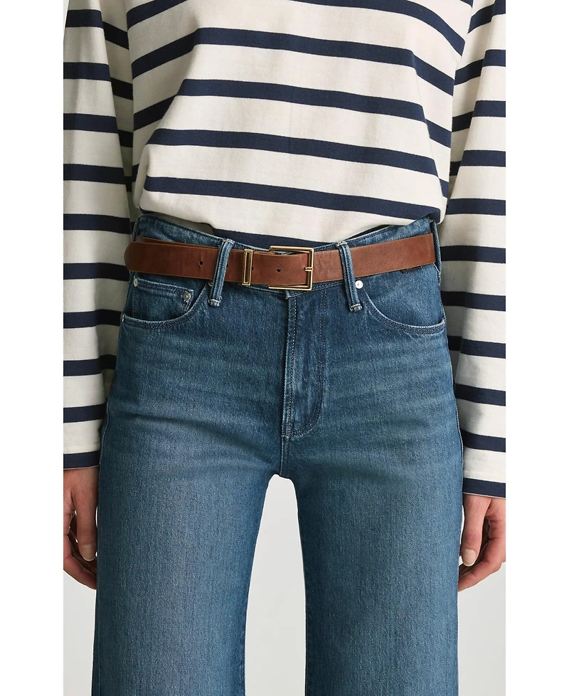 Mavi Jeans Women's Grace Mid Rise Flare Dark Brushed Classic Blue