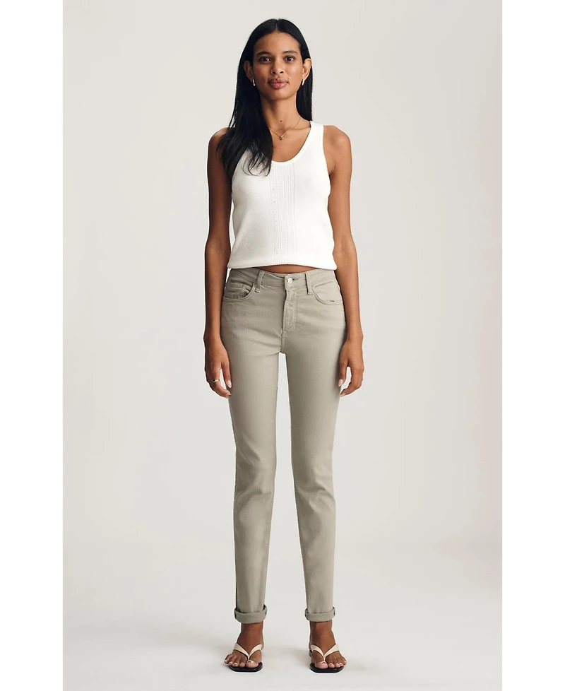 Mavi Jeans Women's Kathleen Mid Rise Boyfriend Desert Sage Flex Blue
