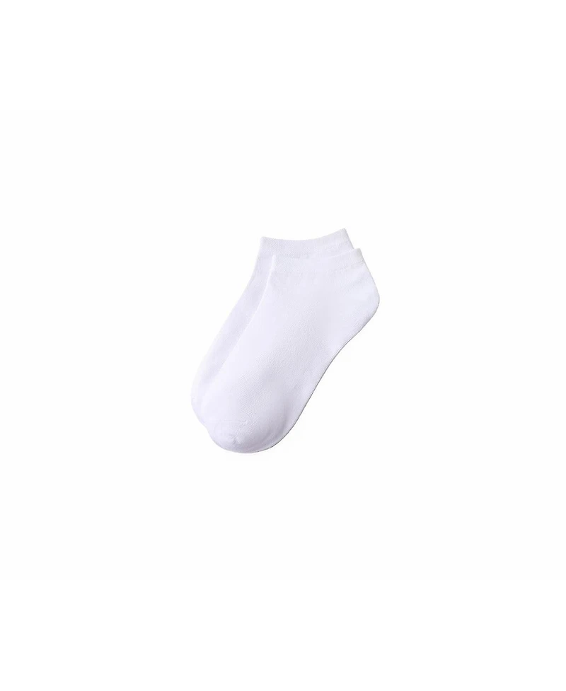Lands' End Women's 3-Pack Cotton Patterned Low Cut Socks
