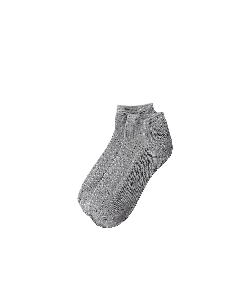 Lands' End Women's 3-Pack Soft Viscose Half Cushion Quarter Socks