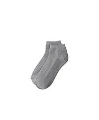 Lands' End Women's 3-Pack Soft Viscose Half Cushion Quarter Socks