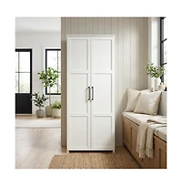 Starlight Canyon Home White Finish Storage Cabinet With Spacious Interior And Modern Design