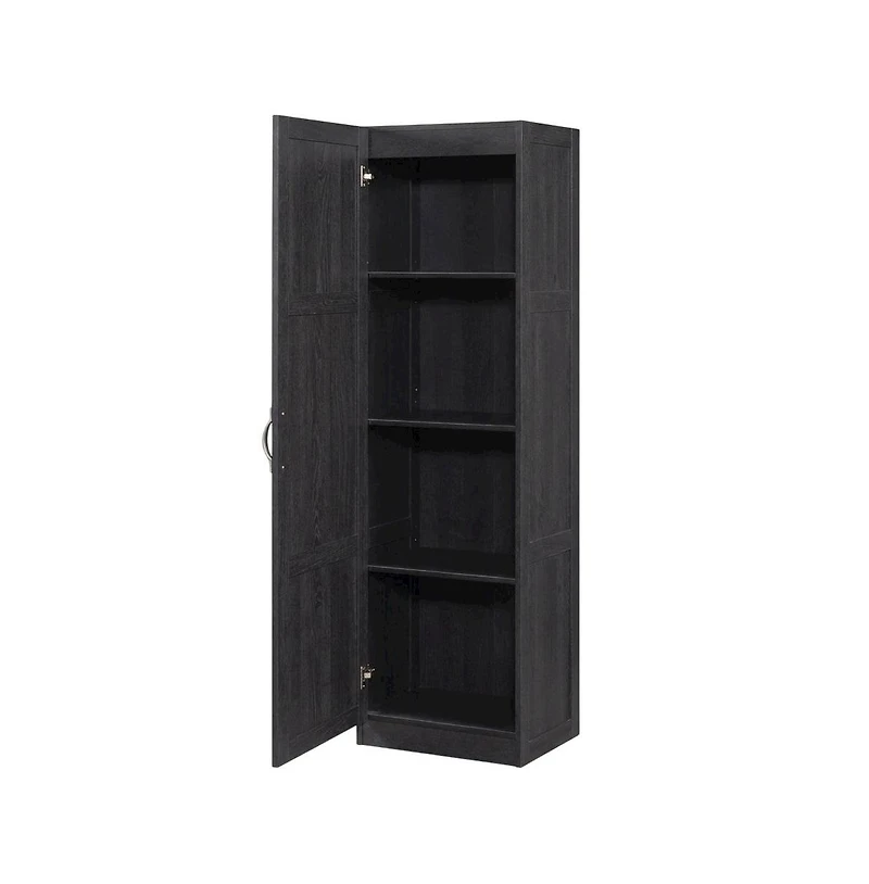 Starlight Canyon Home Black Oak Finish Storage Cabinet With Transitional Style, Rectangular Design