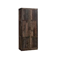Starlight Canyon Home Rustic Brown Storage Cabinet With Pine Finish, Rectangular Design