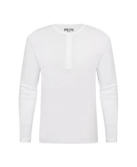 Epic Fits Men's Long Sleeve Henley T-Shirt, 6-Pack