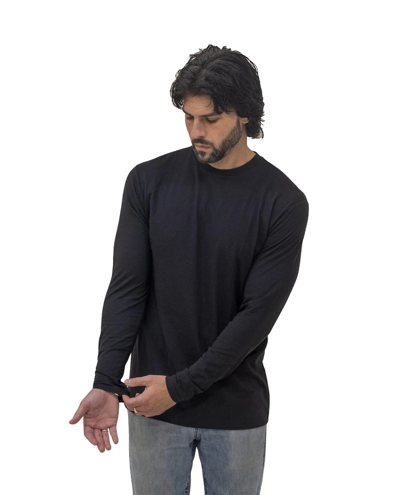 Epic Fits Men's Standard Long Sleeve Crew Neck, 6-Pack