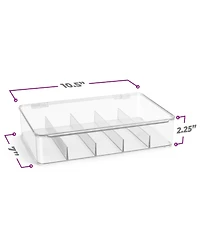 Sorbus Stackable Storage Case with Hinged Lid