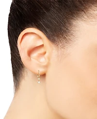 Macy's Lab-Grown Diamond Drop Earrings (1/2 ct. t.w.) in 14k Yellow Gold